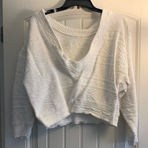 Vintage white v-neck